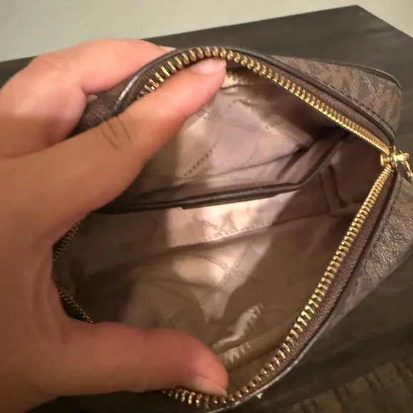 Michael Kors Brown Cosmetic Bag - Picture 3 of 4